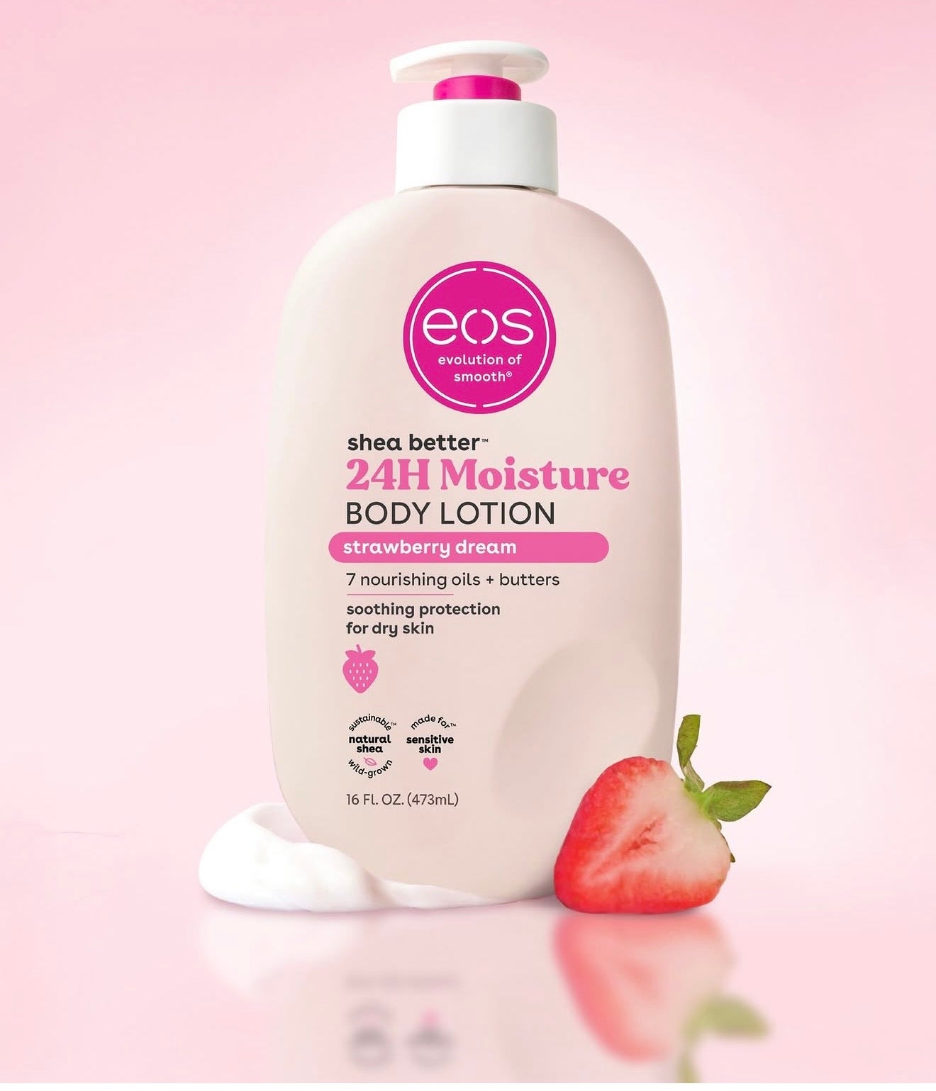 EOS SHEA BETTER 24H MOISTURE BODY LOTION STRAWBERRY DREAM