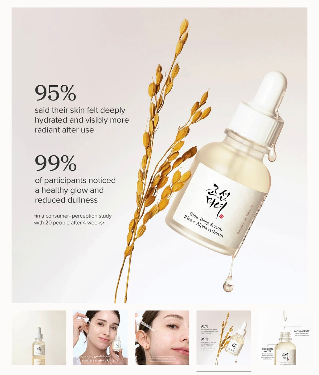 BEAUTY OF JOSEON GLOW DEEP SERUM : RICE + ALPHA-ARBUTIN