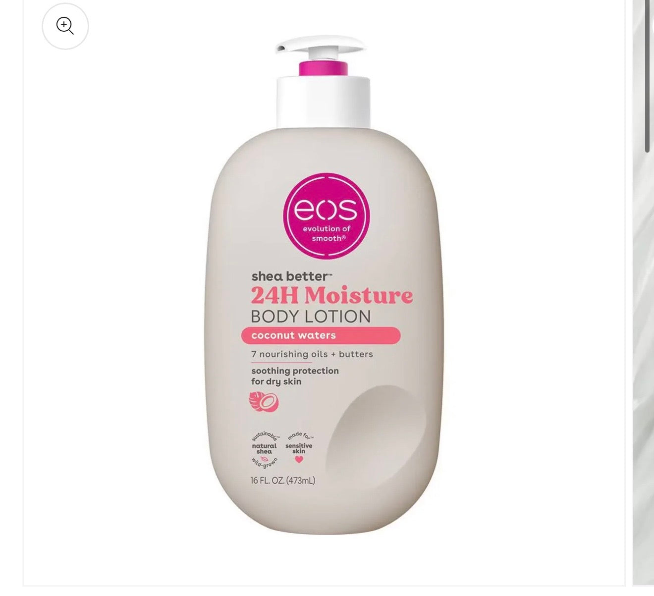 EOS SHEA BETTER 24H MOISTURE BODY LOTION COCONUT WATERS